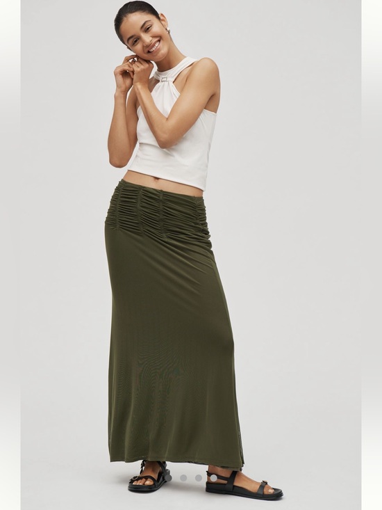 Maeve Dresses & Skirts - Maeve Ruched Yoke Column Maxi Skirt - Size M - BNWT